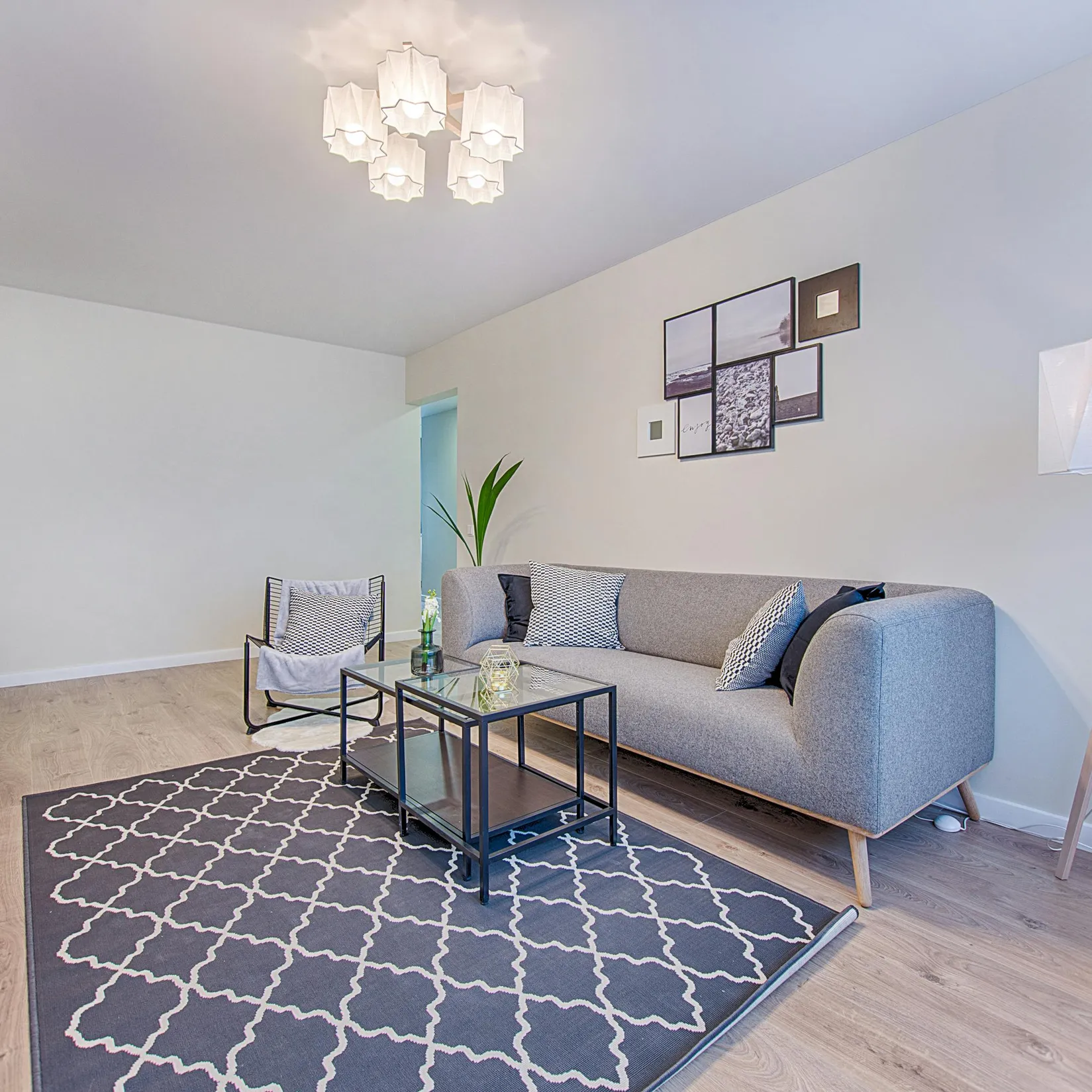 A clean student room